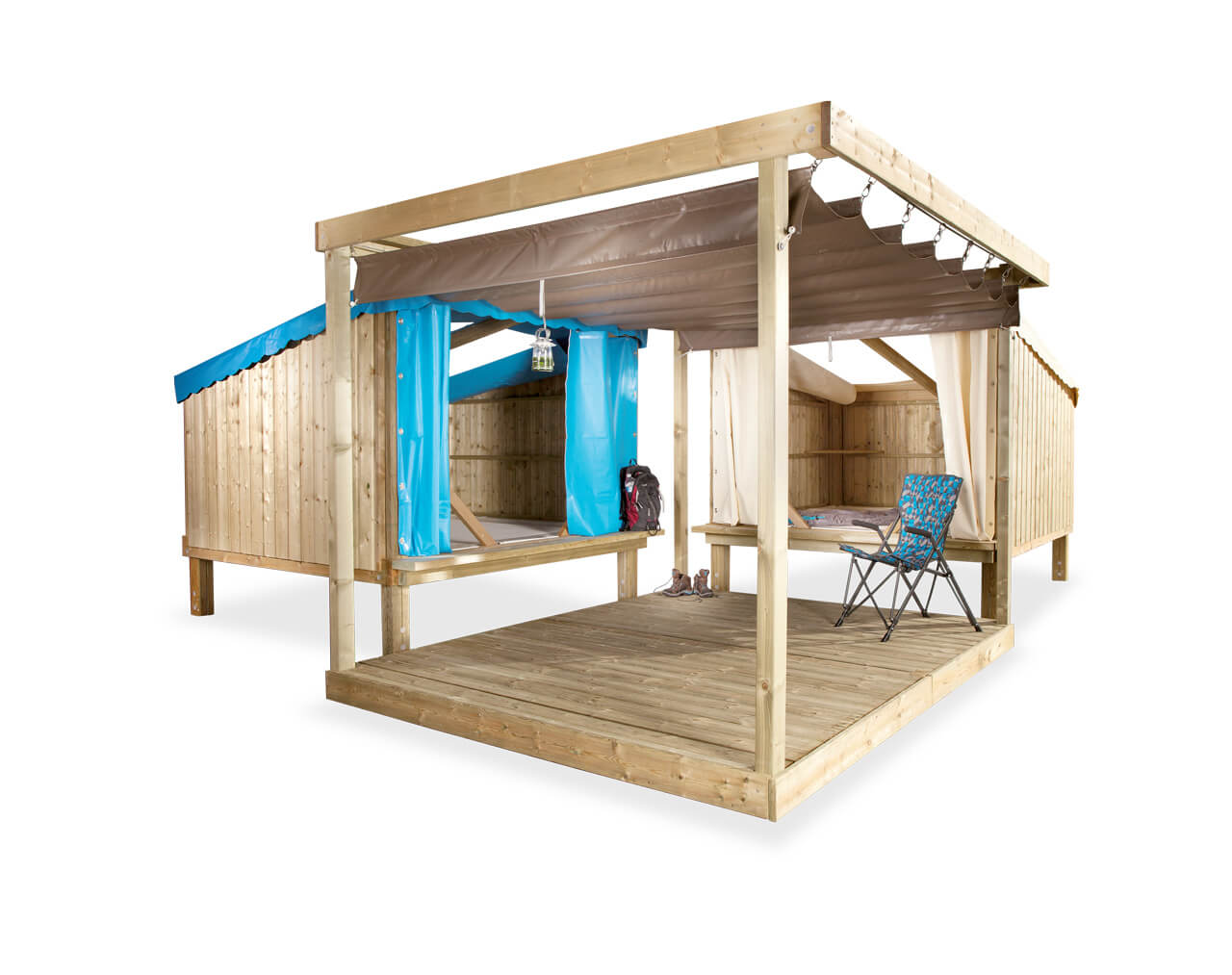 Cabane en bois Cop Camp pour un séjour ludique