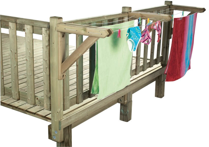 Porte serviettes en bois