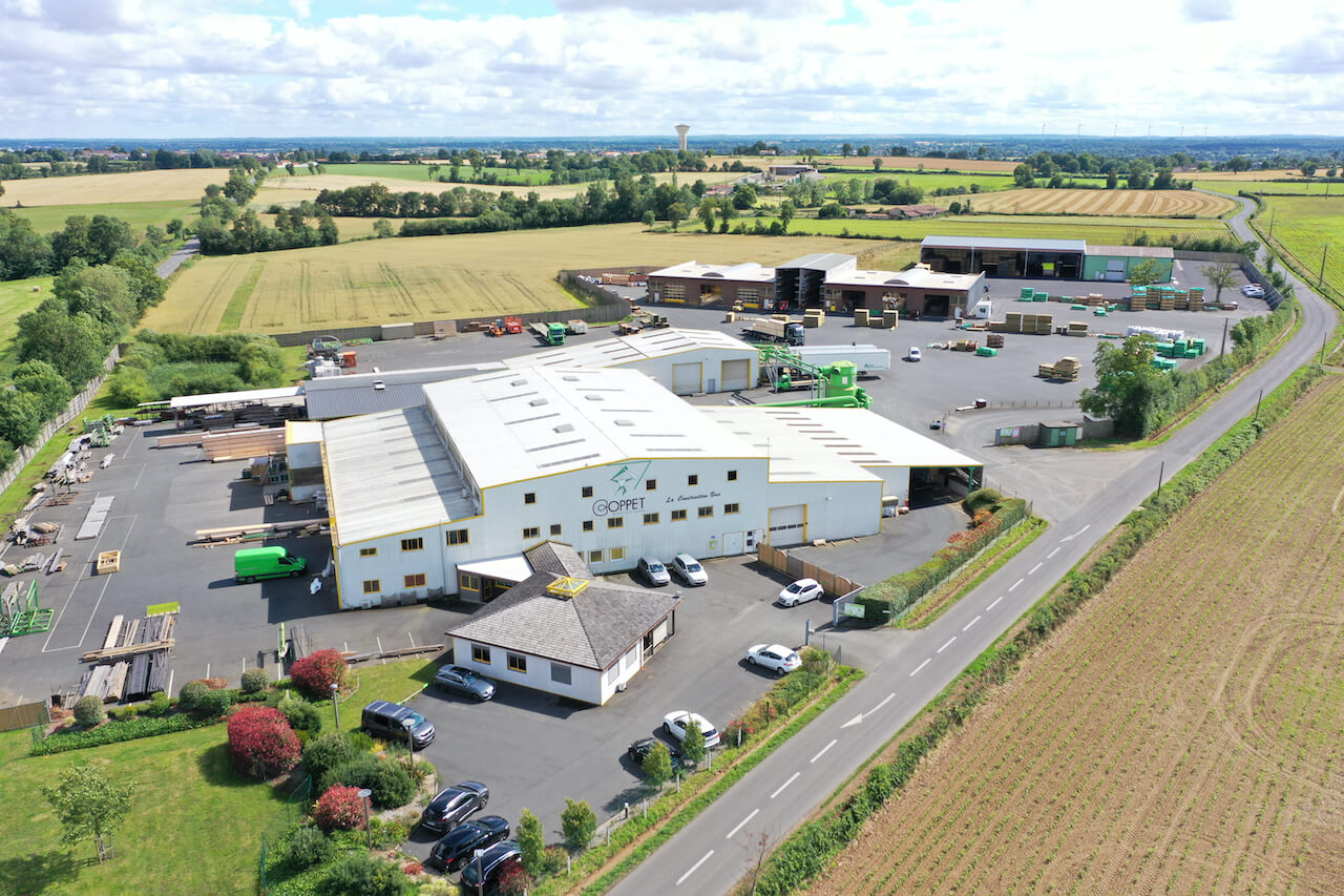 Vue aérienne sur l'entreprise Coppet SA